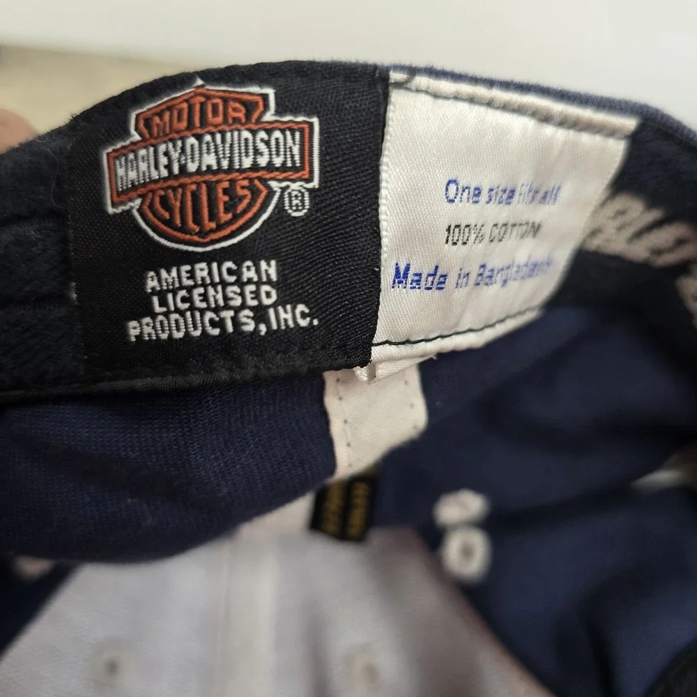 Harley-Davidson 03 USA‎ Motorcycle Baseball Hat Cap Blue One Size Fits All